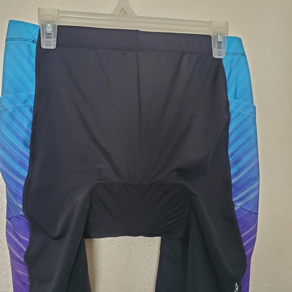 Baleaf Womens Padded Cycling Shorts XL Blue Purple Ombre Gel Padded Bike Shorts - Picture 6 of 16